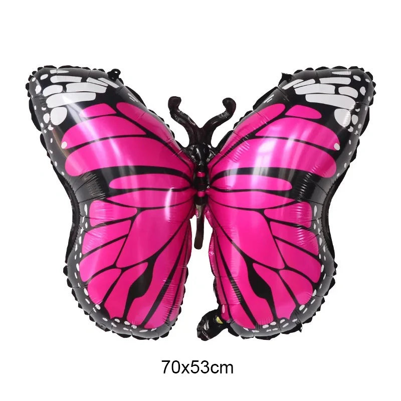 Large Butterfly Aluminum Foil Balloons Butterfly Helium Air Globos Birthday Party Decorations Baby Shower Kids Toy Photo Props