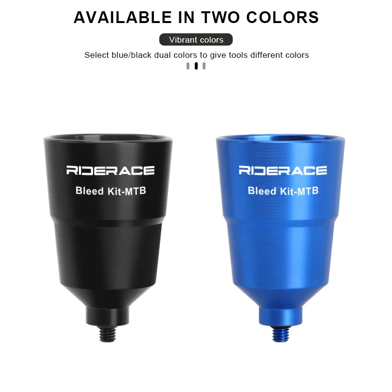 RIDERACE Bicycle Oil Funnel Bleed Kit For Shimano Road Cycling Adapter MTB Mountain Bike Hydraulic Disc Brake Bleed Repair Tools