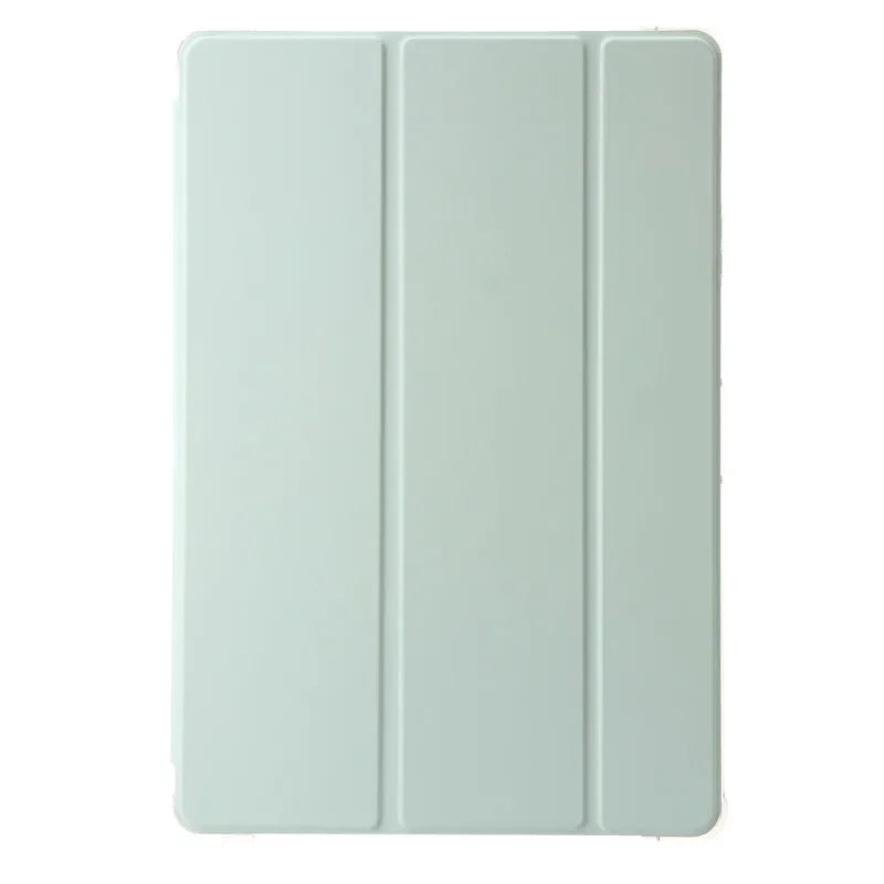 For Samsung Tab S7 FE S8 S10 S9 Plus Case with Pencil Holder Trifold Acrylic Clear Back Hard Cover For Galaxy Tab S9 FE S8 Case
