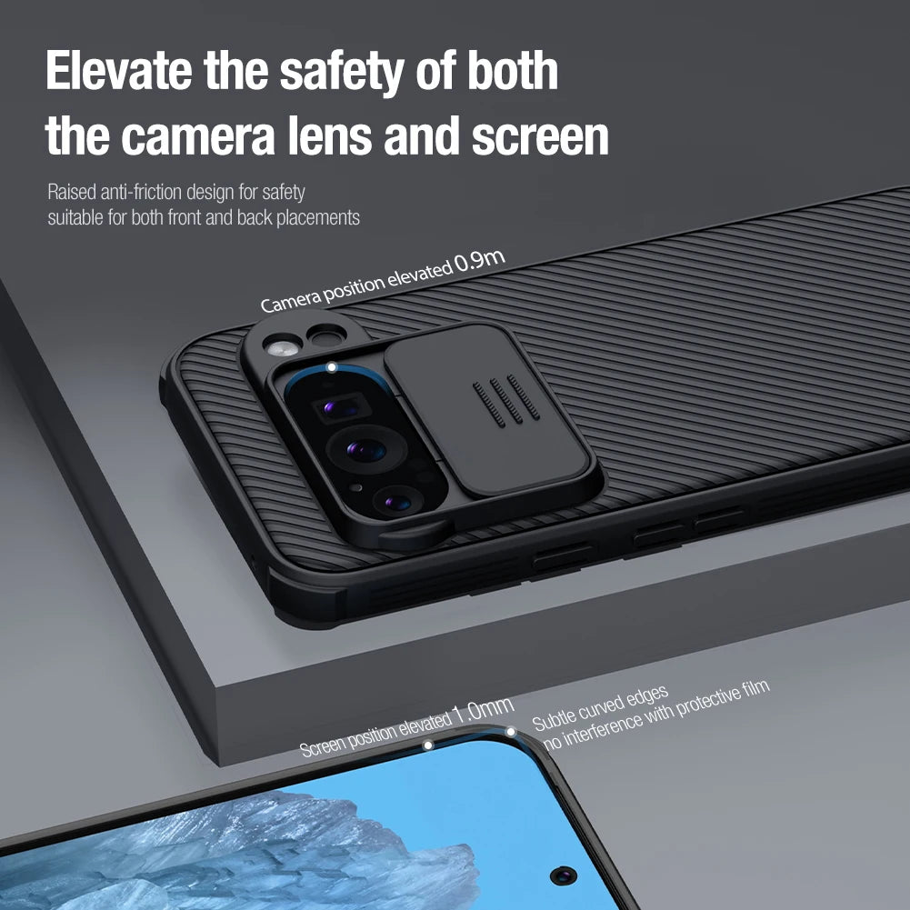 Nillkin For Google Pixel 9 Pro XL Pixel 9 Pro CamShield Pro Case with Slide Camera Cover Protector Hard PC+TPU Cover