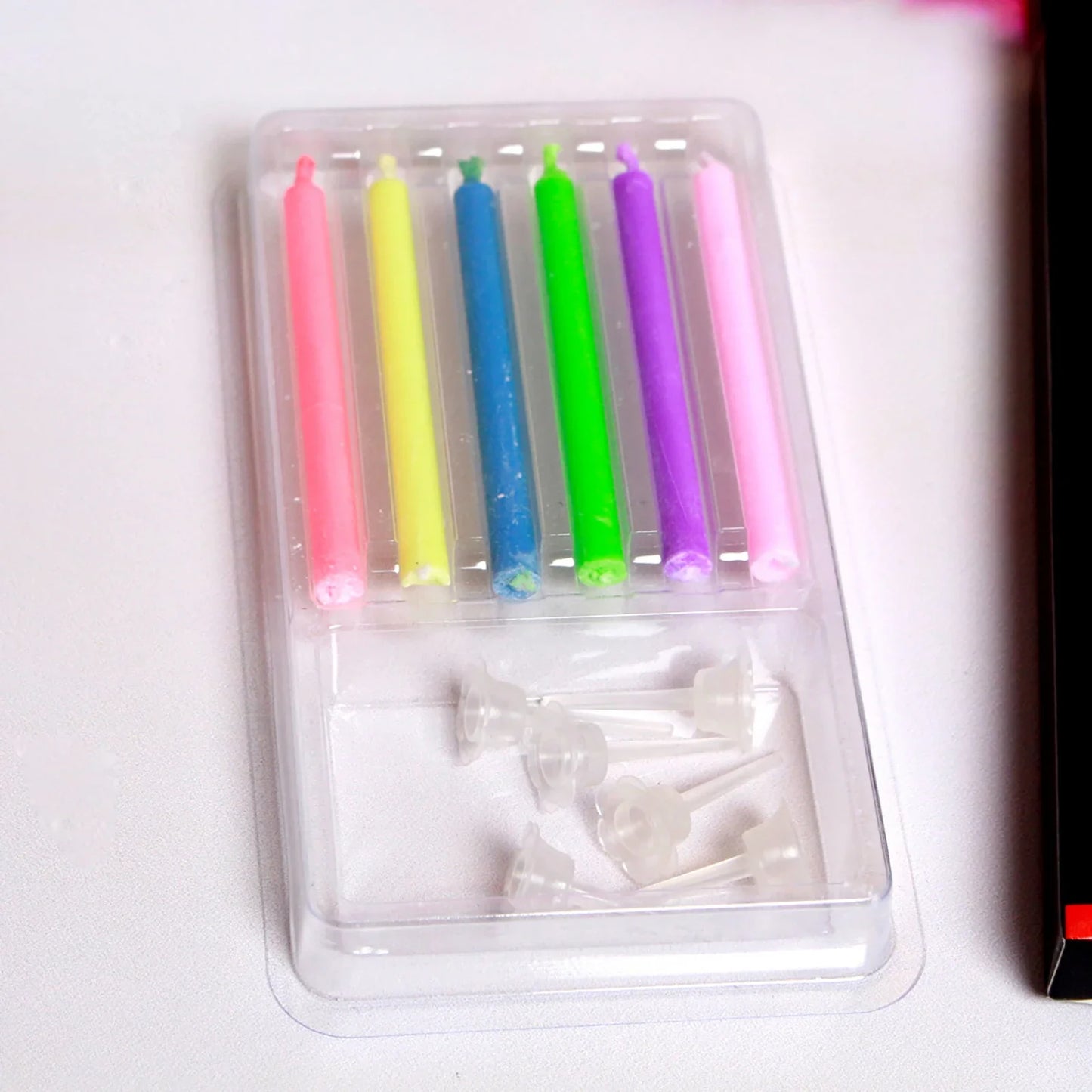 Multicolour Flame Candles Colorful 6/12pcs/pack Wedding Party Birthday Cake Candles Decoration Party Supplies for Children Kids
