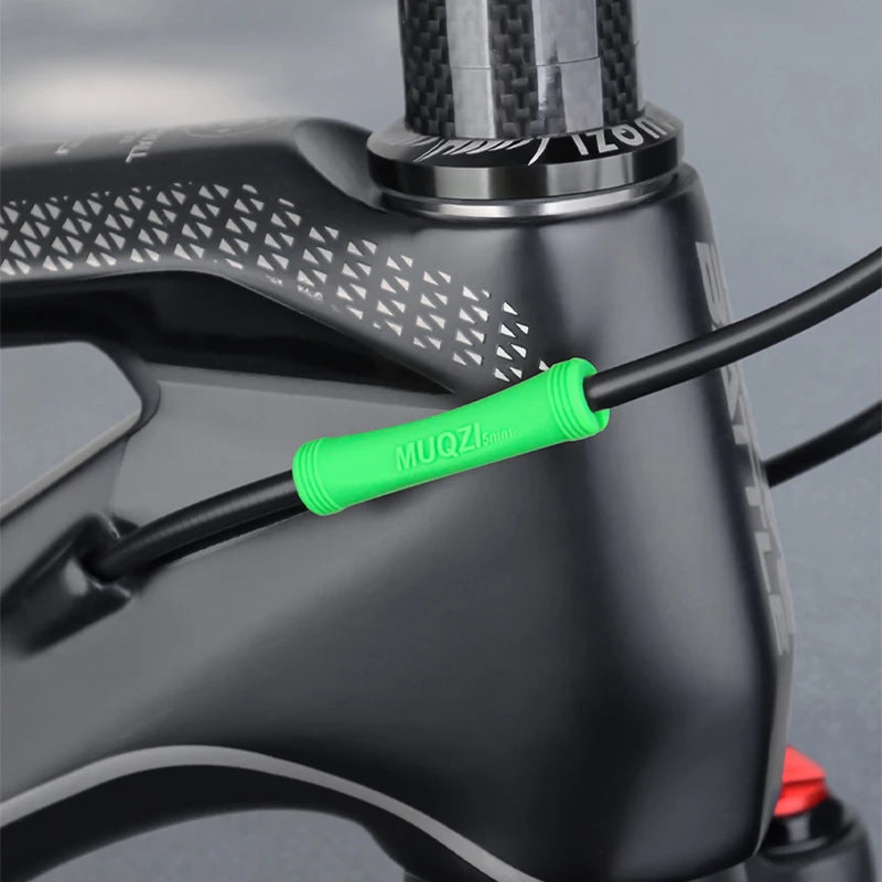 MUQZI 4/8pcs MTB Brake Shift Protection Sleeve Road Bike Frame Cable Housing Line Rubber Protector Cover Bicycle Accessories