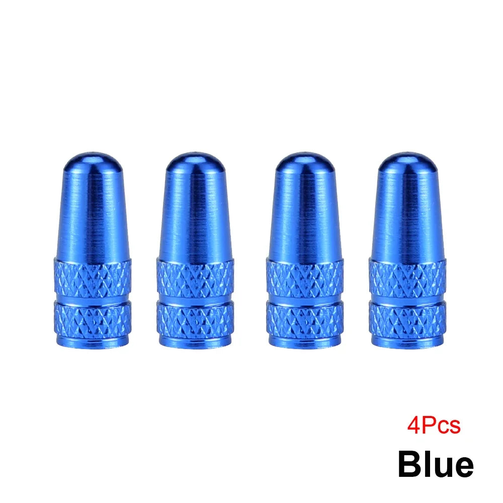 4Pcs/Set Aluminum Alloy Road MTB Track Racing Bike Tube Tyre Bicycle Tire Wheel French Valve cap Presta AIR Valve Caps