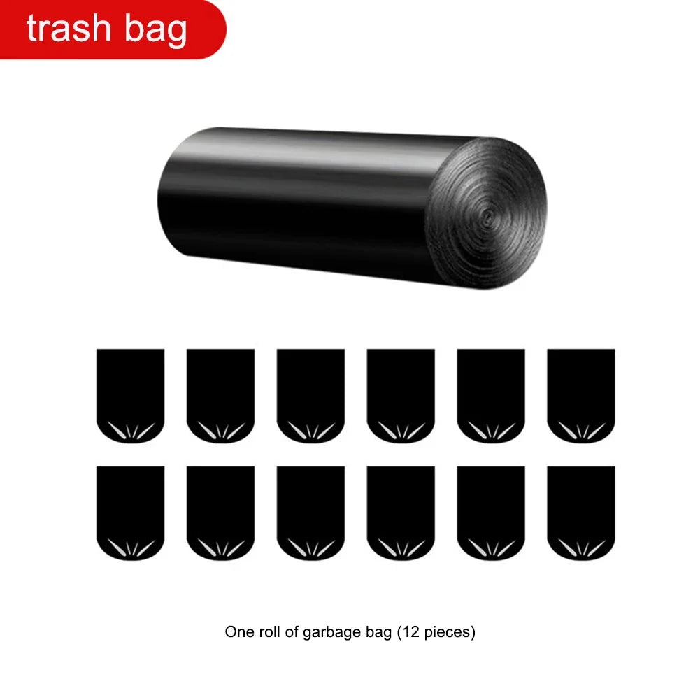 1 Roll 12pcs Outdoor Folding Toilet Garbage Bag Environmentally Friendly Biodegradable Garbage Bags Camping Travel Supplies