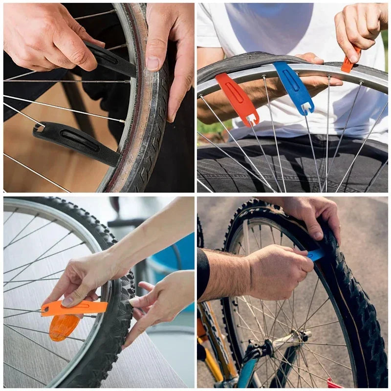 3Pcs Bicycle Tyre Tire Lever Ultralight Nylon Bike Tire Pry Bar Mountain Bike Tire Change Rim Spoon Cycling Crowbar Removal Tool