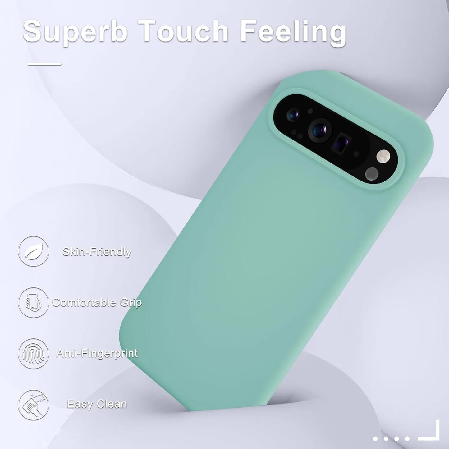 Fashion Liquid Silicone Case for Google Pixel 9 Pro XL 8A 7A 6A 5A Soft Skin Feeling TPU Cover for Google 6 7 8 9 Pro 8Pro 7Pro