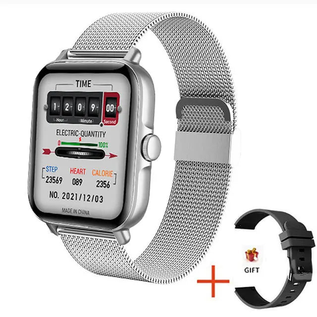 2024 2.01'' Smart Watch Bluetooth Call Play Music Smartwatch Fitness Sport Waterproof Watches for Men Women iPhone Android