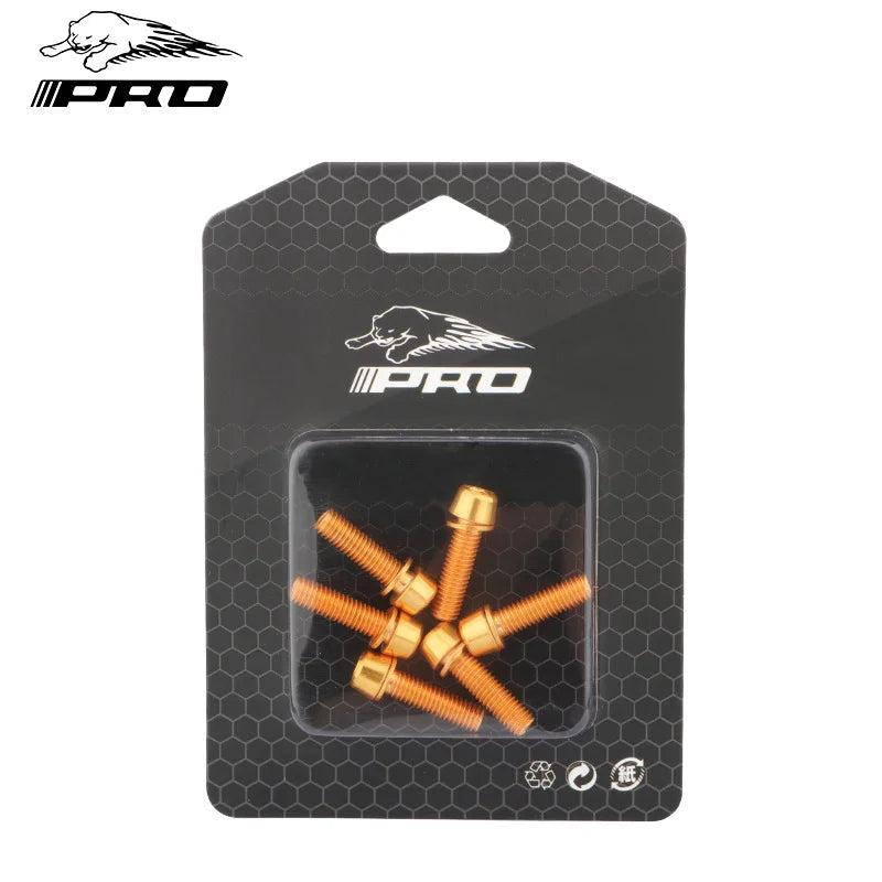 6PCS Bicycle Stem Screw Stainless Steel M5x18 Mountain Road Bike MTB Handlebar Fixing Bicycle Stem Bolts Cycling Accessories