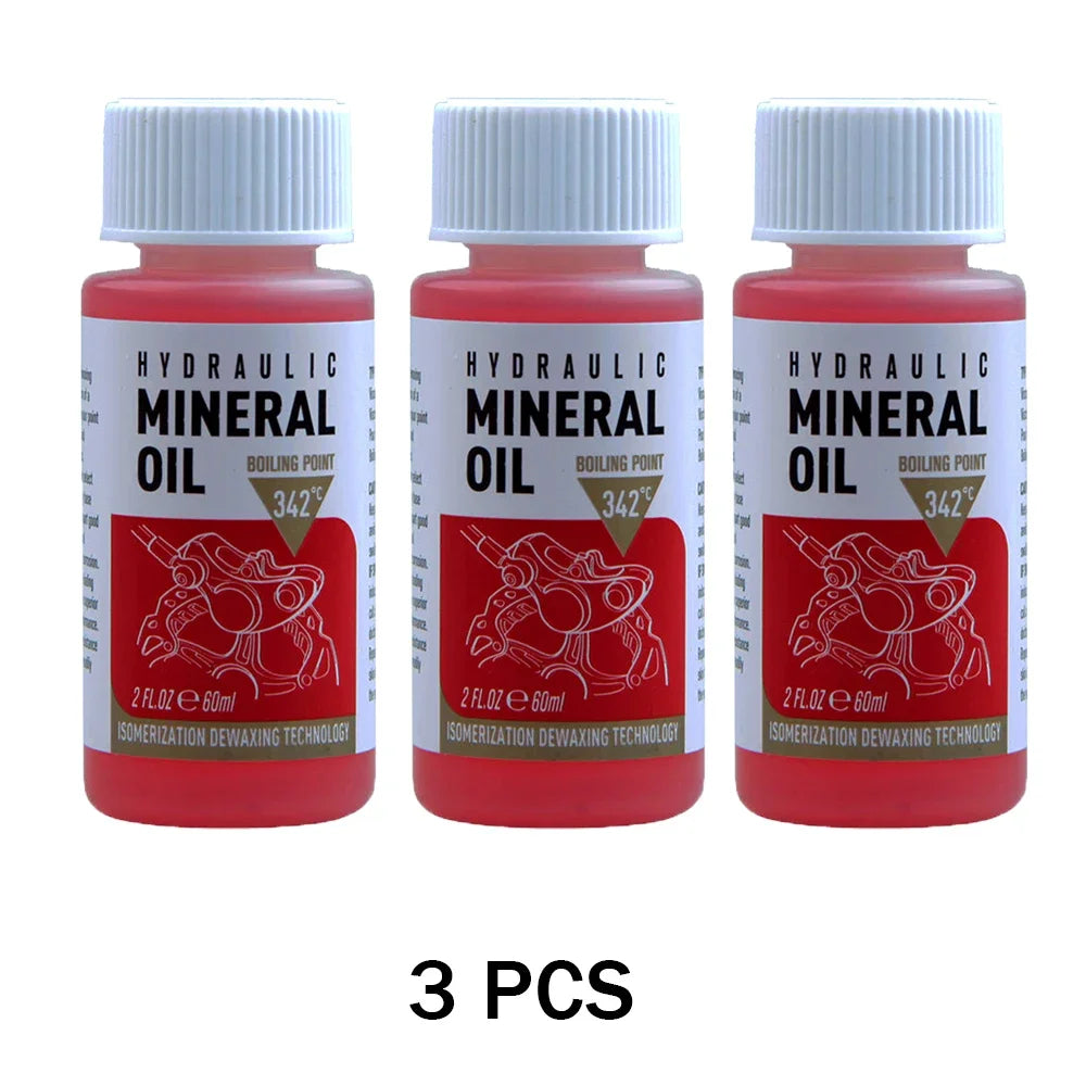 1/2/3 Pcs 60Ml Bicycle Brake Fluid Mineral Oil System Fluid Cycling Mountain Bikes for Bike Accessorie Oil Injector