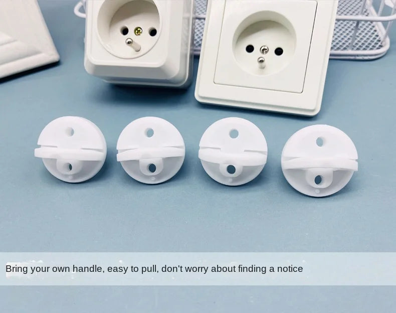 White Electrical Safety Socket Protective Cover Baby Care Safety Guard Protection Children Anti Electric Shock Rotate Protectors