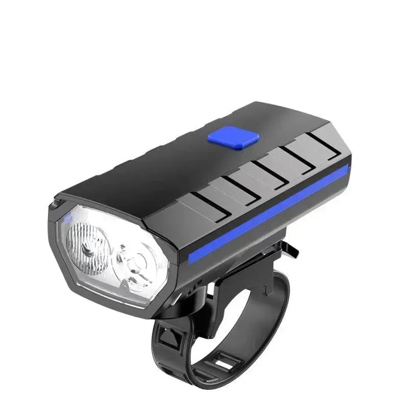 Bicycle Front Light USB Rechargeable with 120dB Horn Highlight Mtb Road Bike Headlight Night Riding Warning Lamp Cycling Light