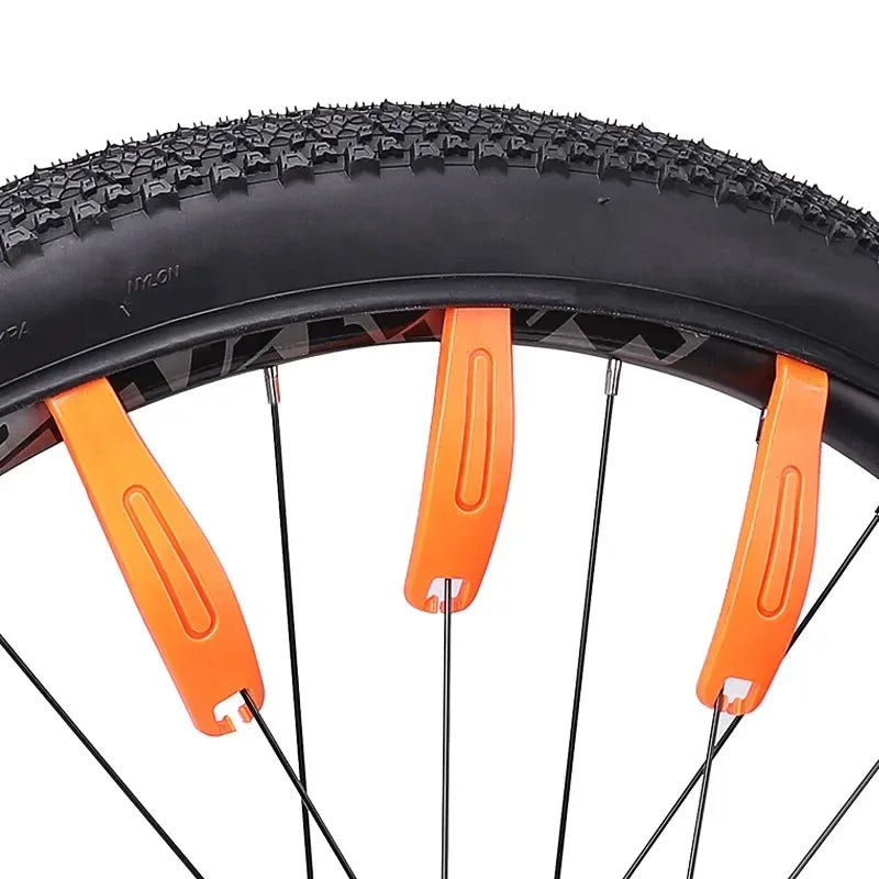 3Pcs Bicycle Tyre Tire Lever Ultralight Nylon Bike Tire Pry Bar Mountain Bike Tire Change Rim Spoon Cycling Crowbar Removal Tool