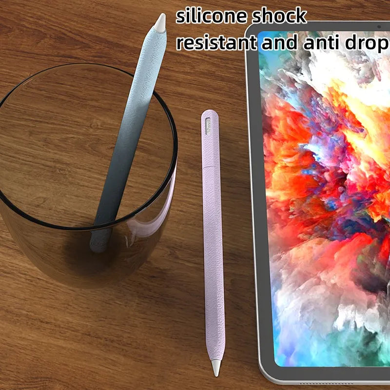 Apple Pencil Case Silicone Tablet Stylus Protection Case Solid Color Shockproof for Apple Pencil 1st Or 2nd Generation Or Pencil Pro