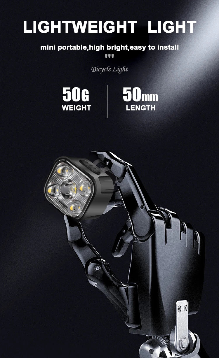 Bicycle Lights High Bright Cycling Lamp Front and Rear USB Rechargeable MTB Bike Headlight Taillight Waterproof Lantern Lighting