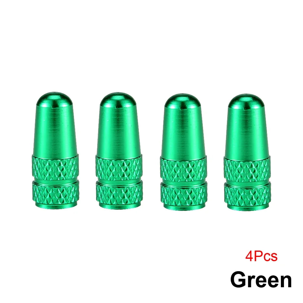 4Pcs/Set Aluminum Alloy Road MTB Track Racing Bike Tube Tyre Bicycle Tire Wheel French Valve cap Presta AIR Valve Caps