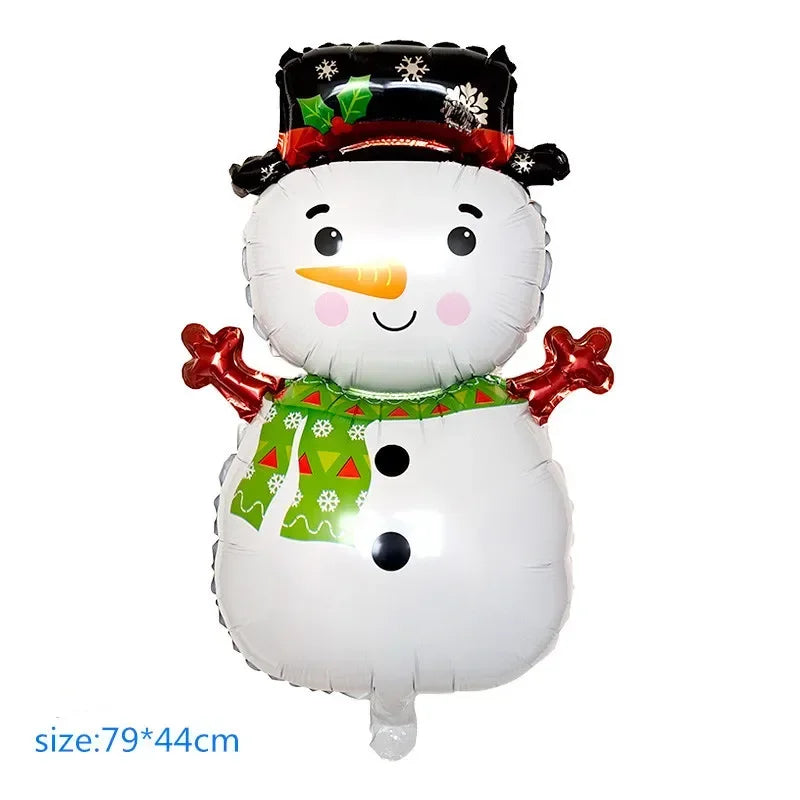 1pc New Extra Large Standing Santa Claus Foil Balloon Christmas Holiday Party Decoration New Year Birthday Supplies Easter Gift