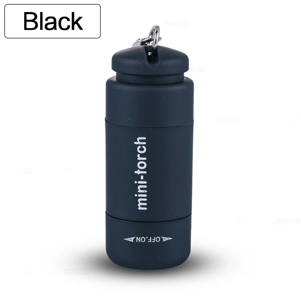 Mini Keychain Lamp Keychain Pocket Torch USB Rechargeable LED Light Flashlight Lamp Waterproof Keychain Light 1PC