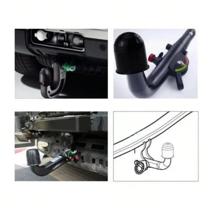 Brand New 50MM Tow Bar Ball Cover Cap Trailer Ball Cover Tow Bar Cap Universal Hitch Trailer Towball Protect Car Accessories