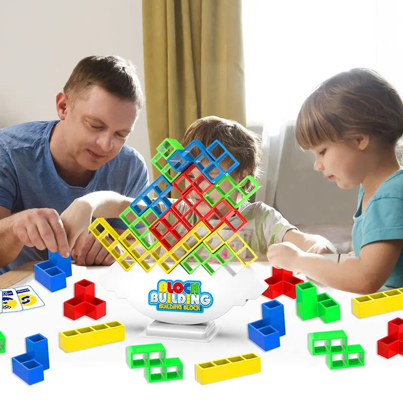 1 set 16pcs-32pcs Balance Pile Tabletop Game for Family and Friends - Interactive Parent-Child Puzzle Building Toy
