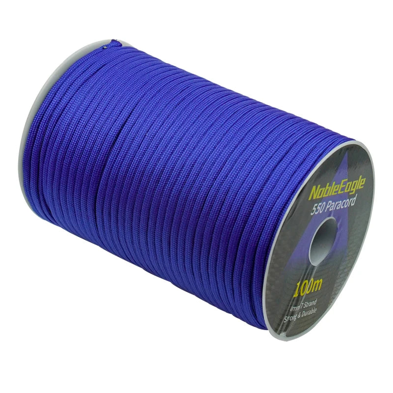 Military 550 Paracord Rope 100M 50M 31M 7 Strand 4mm Parachute Cord Outdoor Camping Survival Gear DIY Bracelet Tent Line