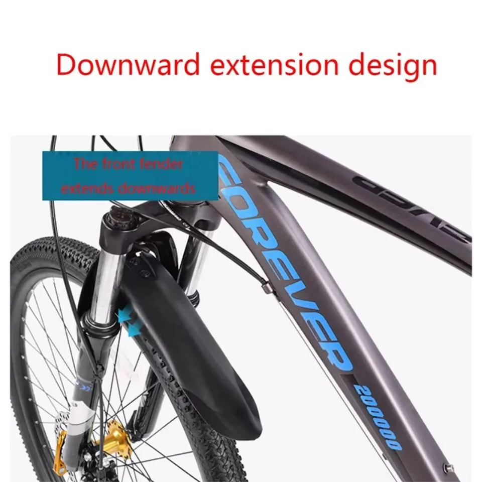 2pcs Bicycle Fender PP Soft Plastic Suitable Bicycles Rear Shock BIKE Thicken Splash Protection Accessory