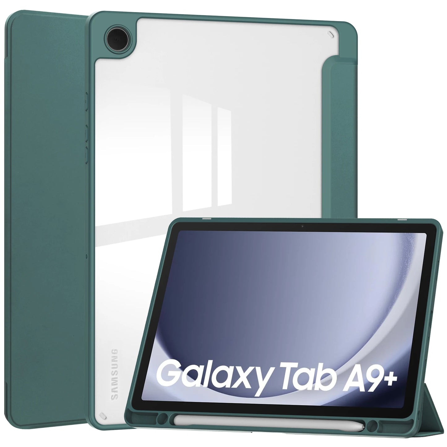 With Pencil Holder Case for Samsung Galaxy Tab A9+Plus 11 A8 10.5 A7 Lite 8.7 Tablet Cover Tab S9 Ultra 14.6 S8+12.4 S7 FE Cases