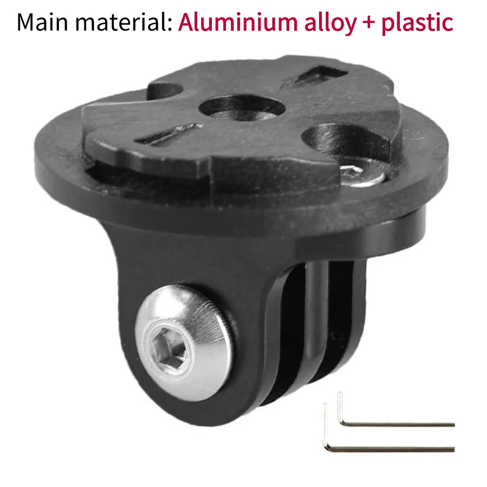 Bicycle Computer Holder Base Bike Camera Mount Holder Bracket Adapter Aluminum Alloy Bicycle Camera Light Mount for Garmin Gopro