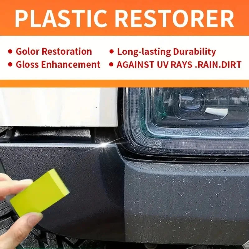 QIFENGHE Crystal Clear Car Plastic Restorer - Auto Interior & Panel Renewal Wax Coating Agent Car Wax Car Wax Polish