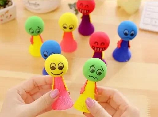 10Pcs kids Plastic Doll Funny Toy Children Toys Random Multicolor Kids Baby Creative Gift Jump Bounce Elf Party Birthday Fly Man