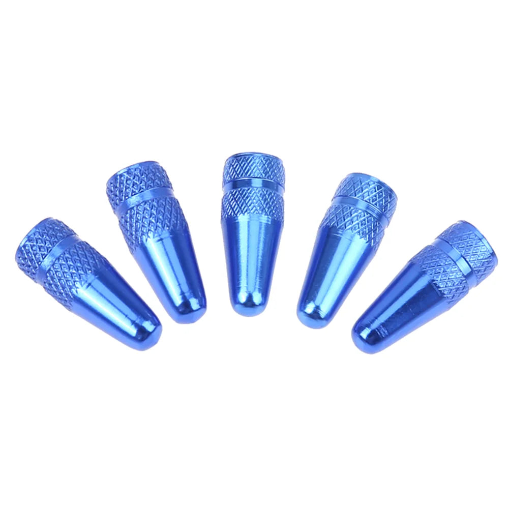 5/10PCS Bicycle Tire Valve Cap Aluminum High Pressure Caps for Presta Valves Rainbow Color Bike Tyre Hat MTB Bike Accessories