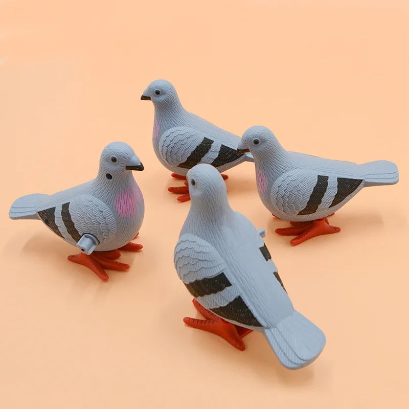Kids Clockwork Toy Jumping Pigeon Simulation Animal Cute Winding Will Jump Baby Toys 2-4 Years Old Gift