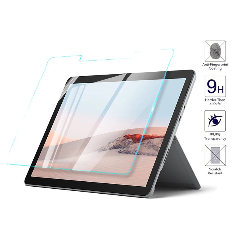 2pcs Screen Protector Tempered Glass For Microsoft Surface Go 2 3 10.5 Pro 4 5 6 7 8 9 X 12.3 HD Clear Anti Scratch Tablet Film