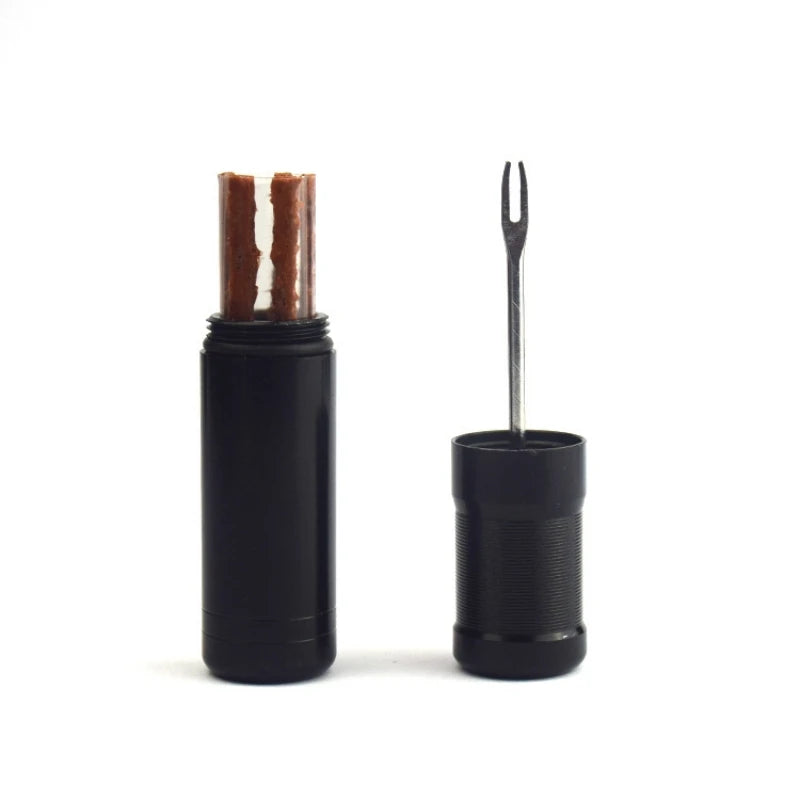 Fork Drill Vacuum Tire Repair Kit, Portable Emergency Mountain Bike Tire Repair Rubber Strip, Bicycle Repair Tool