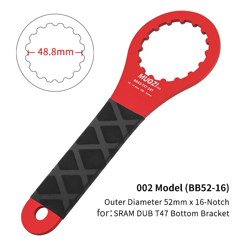 MUQZI Bottom Bracket Wrench MTB Tools Bicycle Repair Tools For SRAM DUB BSA30 T47 For Shimano XTR BB93 MT800 BBR60 BB9000