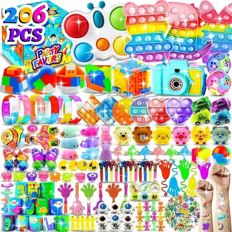 30/200/300PCS Party Favors Toy Assortment Giveaway Pinata Filler Bulk Toys for Kids Birthday Party Present Souvenir Toys Gift