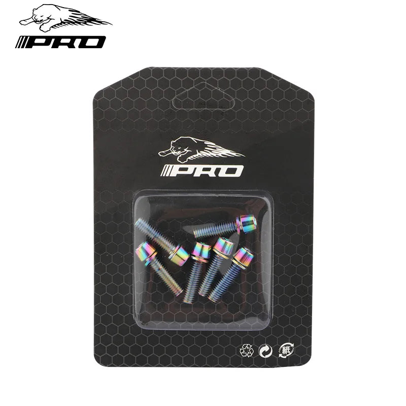 6PCS Bicycle Stem Screw Stainless Steel M5x18 Mountain Road Bike MTB Handlebar Fixing Bicycle Stem Bolts Cycling Accessories