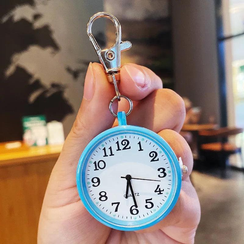New Pocket Watch Keychain Remote Control With Battery Student Doctor Medical Vintage Watch