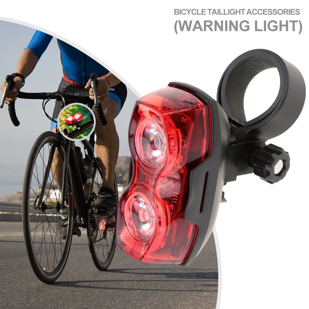 1pc Bicycle Rear Light AAA Batteries High Visibility Red Light Tail Light Horizontal Or Vertical MTB Road Bike Lamps Accessories