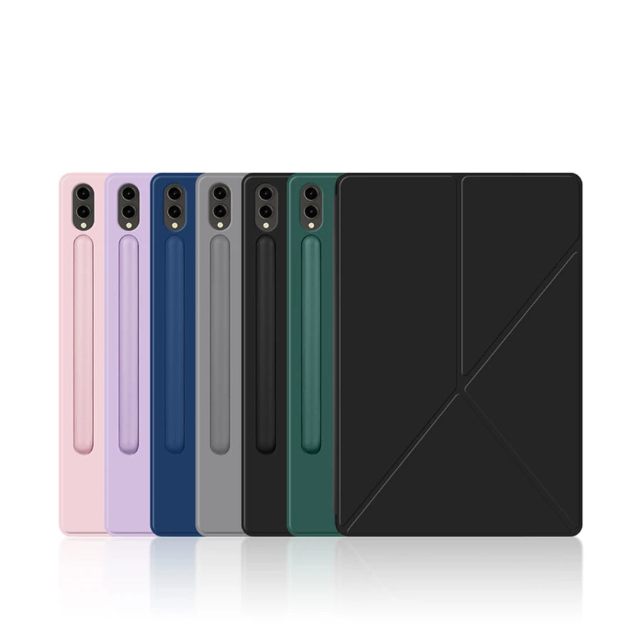 HUWEI Magnetic Case For Samsung Galaxy Tab S9 FE S7 S8 Plus S9FE S7FE S9+ S8+ S8 S9 Ultra Talbet Stand Smart Shell Cover Cases
