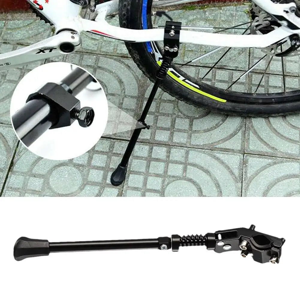 Bicycle Kickstand Mountain Bike MTB Aluminum Side Rear Kick Support 26-36cm Adjustable Bicycle Accessories