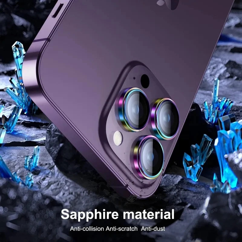 For iPhone 16 15 Pro Max Camera Protector Metal Lens Ring Glass For iPhone 14 15 Plus 15Pro Max 15 pro Lens Glass Cover