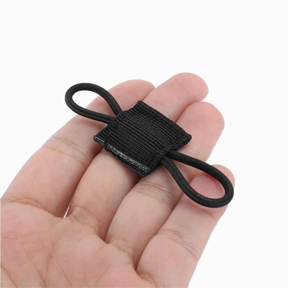 Tactical MOLLE Elastic Strap Tactical Bag Binding Buckles Outdoor Camping Multitool Retainer For Antenna Stick Pipe Camping Gear