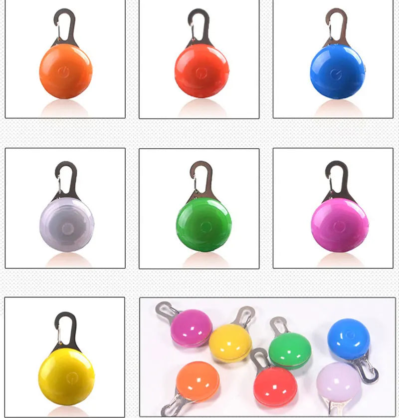 Led Luminous Dog Cat Collar Glowing Pendant Pet Leads Glow Accessories Bright Necklace Luminous Collar Night Safety Decoration