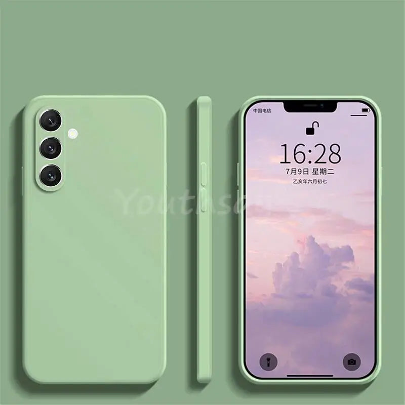 For Samsung Galaxy S24 FE Case Silicone Plain Protect Cover Samsung S24 FE S23 FE S21 S22 Plus Ultra Cover Rubber S23 FE Case