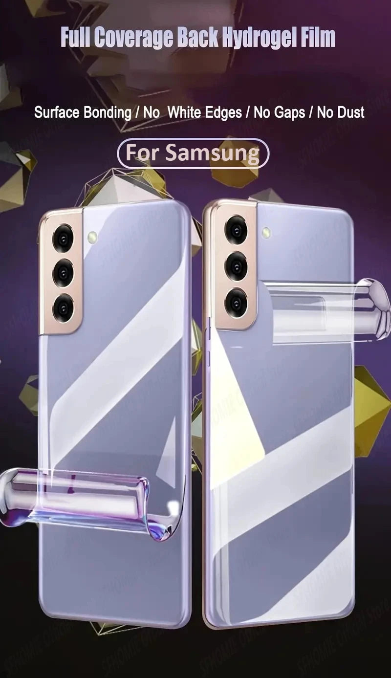 4PCS Back Hydrogel Film For Samsung Galaxy S21 S22 S23 S24 Ultra Screen Perotector Full Cover For Samsung S20 FE S23 S24 Plus