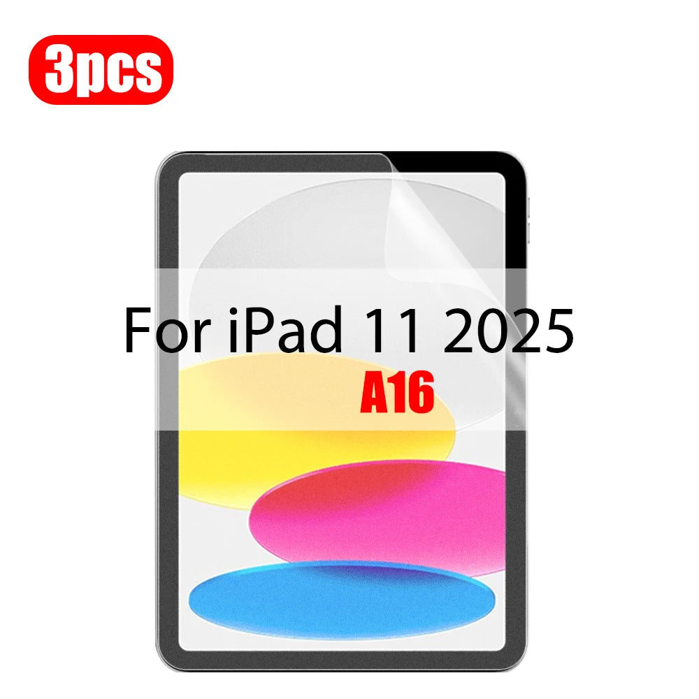 3Pcs Paper Feel Like Screen Protector For ipad Air 11 Pro 13 2024 10th 9th Generation 8 7 6 Air 5 4 Pro 11 12.9 10.5 No Glass