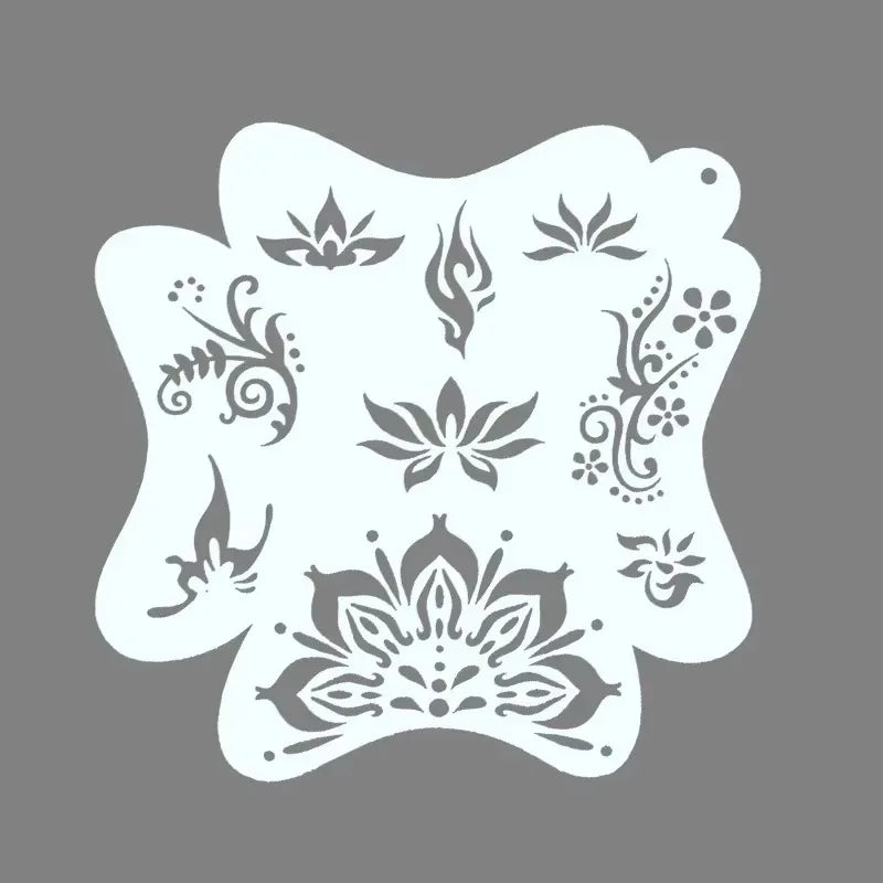Face painting templates adults children professional body art reusable user-friendly party templates makeup tools template new