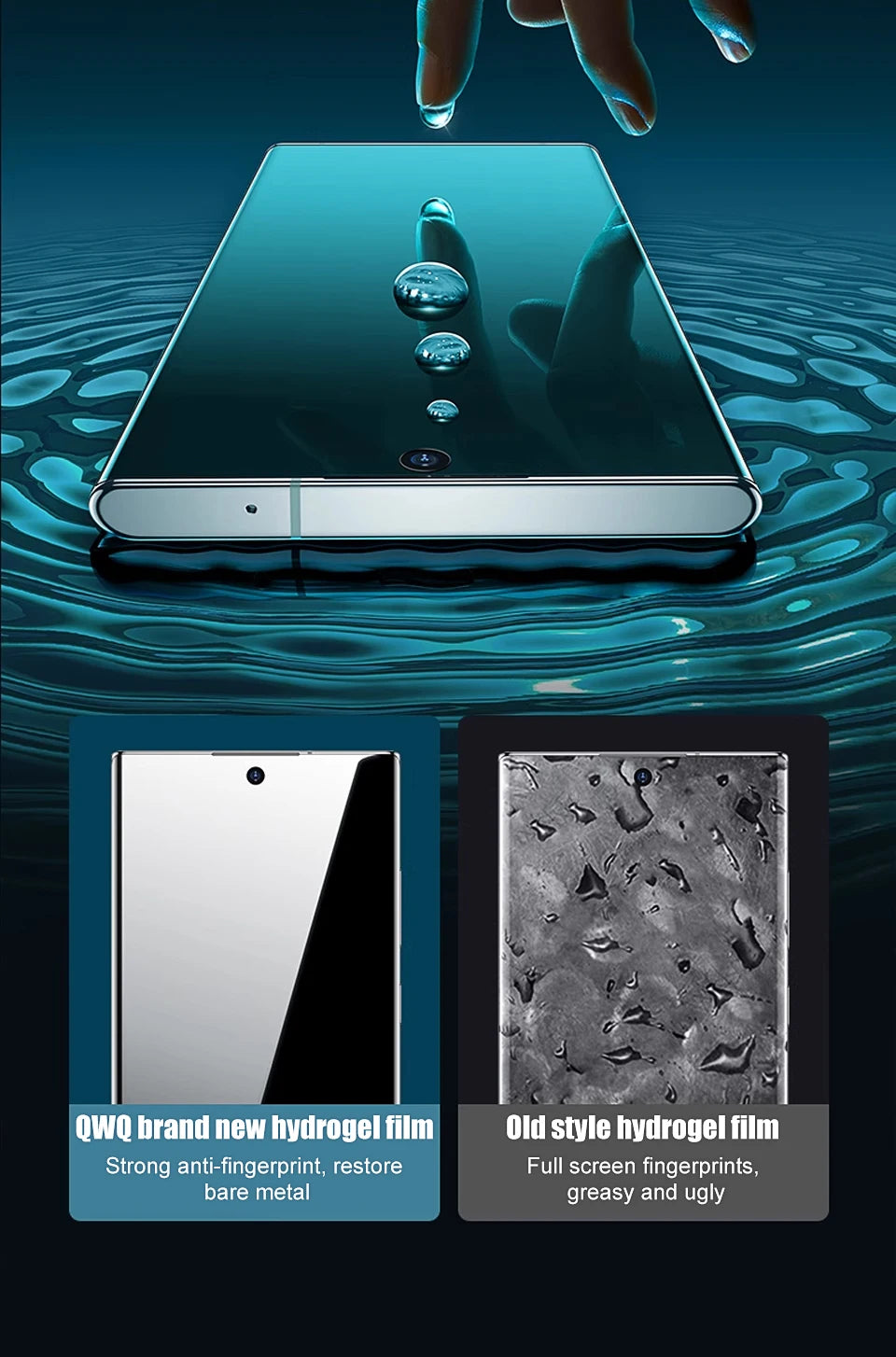 4pcs Clear Back Hydrogel Film For Samsung Galaxy S24 S20 S21 S22 S23 Ultra Plus fe A12 A34 A52 A53 A54 5G Screen Protector Film