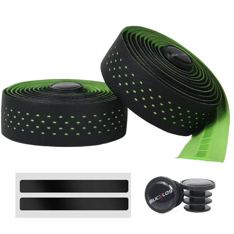 BUCKLOS Road Bike Handlebar Tape Soft PU EVA Gravel Bicycle Bar Tape Anti-Slip Shock Absorption Breath Grip Tape Cycling Parts