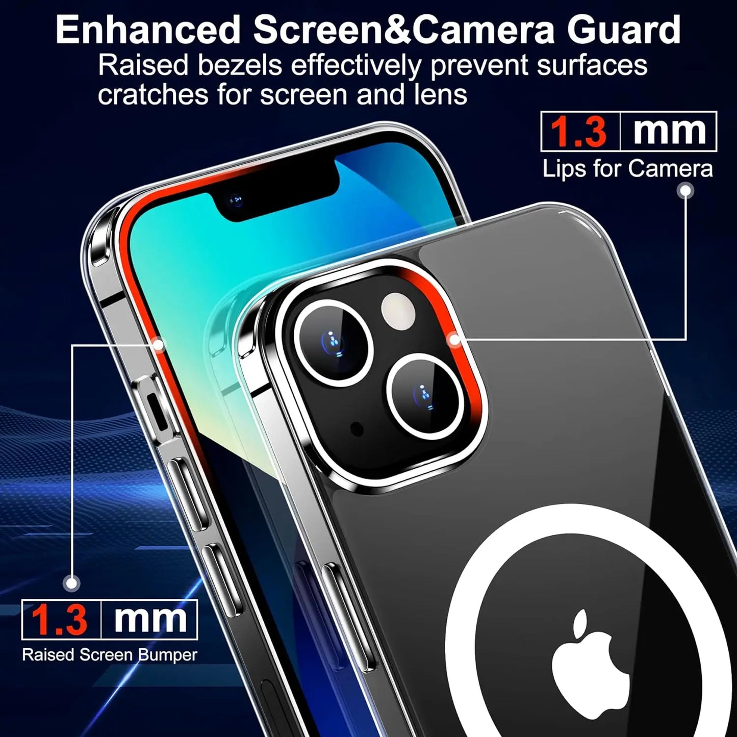 Crystal Clear Magnetic Phone Case for Wireless Charge iPhone 16 15 14 Pro Max Plus 12 13 Mini 11 Mobile Cases Shockproof Cover